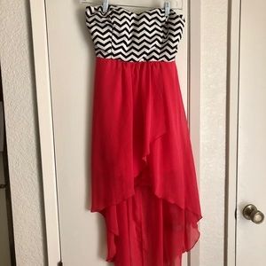 Strapless High-Low Dress (Medium)